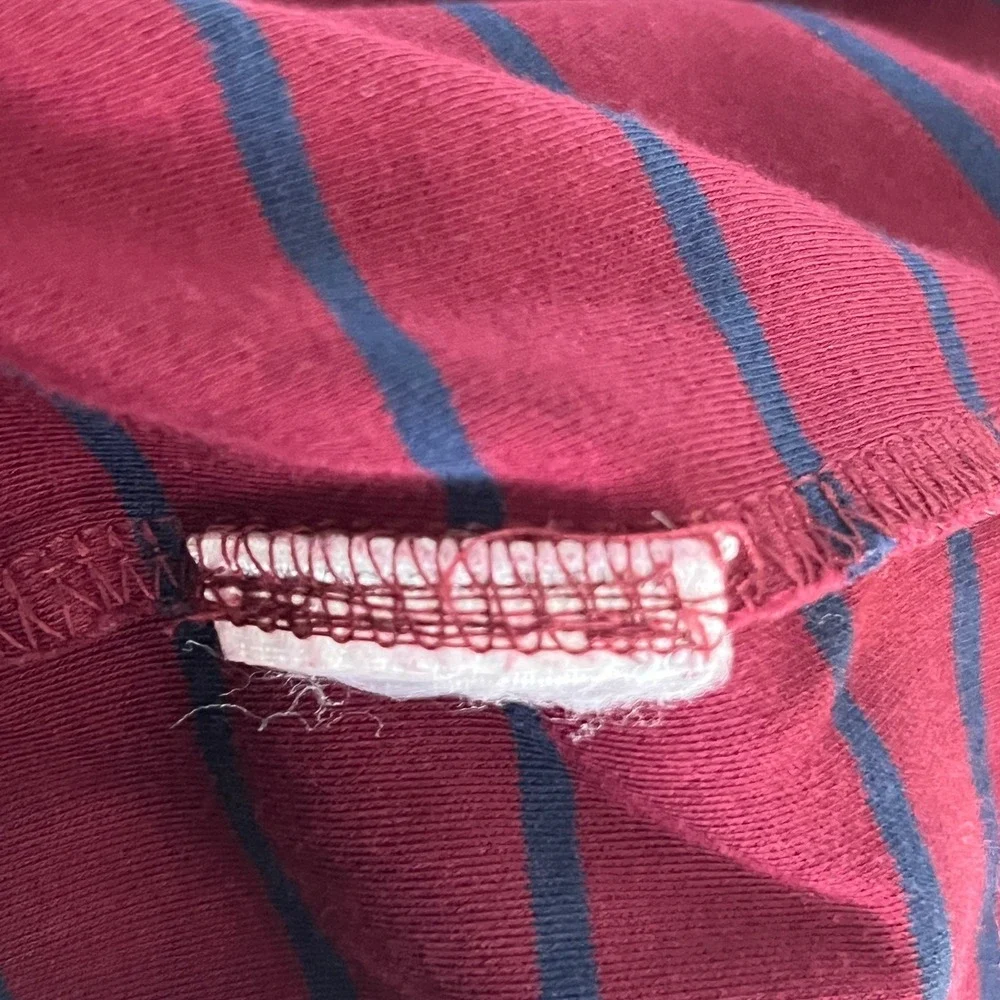 Polo Ralph Lauren Mens XL Classic Fit Burgundy Navy Striped‎ Golf Polo Pony Logo